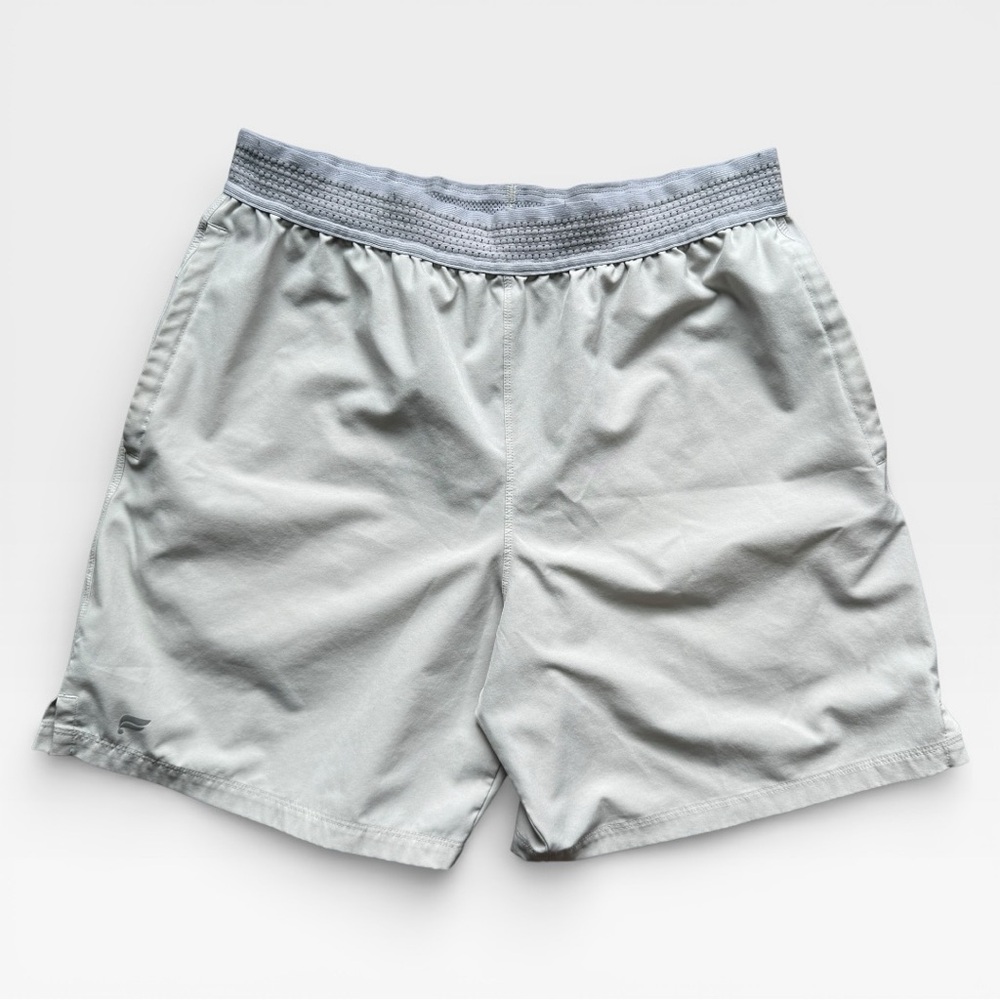 Fabletics Light Gray Active Shorts Fundamental Sh… - image 1